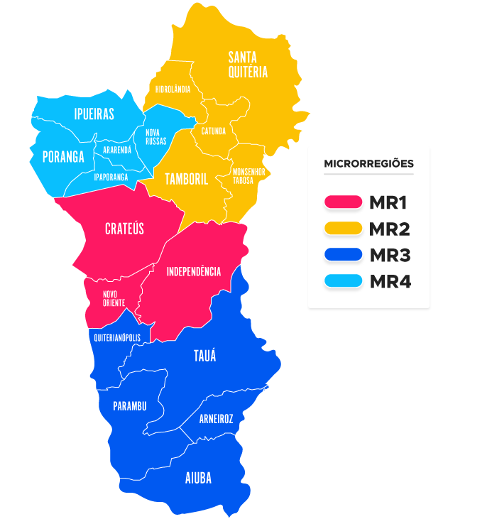 Mapa da Regional Crateús